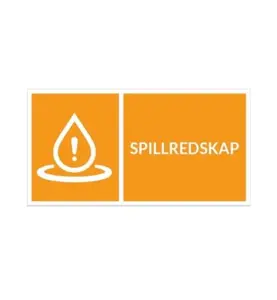 SPILLREDSKAP DEKAL 172X90 MM SJÄLVHÄFTANDE VINYL INDUSAFE