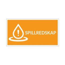 SPILLREDSKAP SKYLT LITEN 172X90 MM PVC INDUSAFE