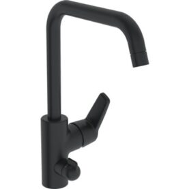 KÖKSBLANDARE SWEA MED DWV HÖG PIP ENERGIKLASS B, ECO-TOPP KALLSTART, SIDSPAK MATT SVART ORAS