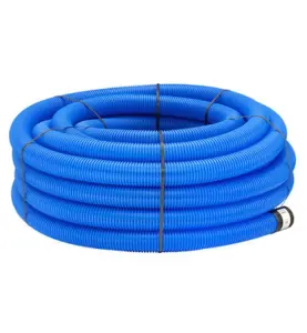 PE DRÄNERINGSRÖR BLÅ 92X80 50 METER