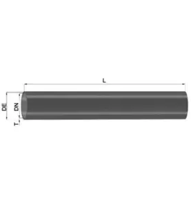 AVLOPPSRÖR 100X3,5 MM 1,5 METER UTAN MUFF ALTECH