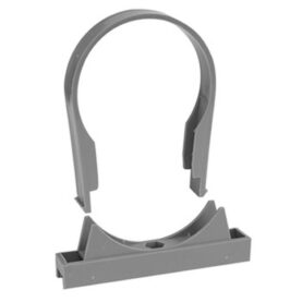 RÖRKLAMMA 110 MM ENKEL GRÅ FALUPLAST