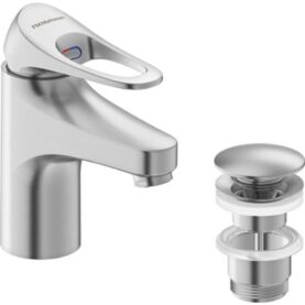 TVÄTTSTÄLLSBLANDARE 9000XE 3/8" MED PUSH-DOWN VENTIL 4,8 L/MIN BORSTAD KROM FMM