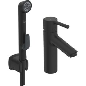 TVÄTTSTÄLLSBLANDARE OPTIMA MATT SVART, 6L/MIN, 3S, PINNSPAK, BIDETTA ORAS