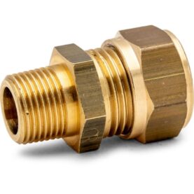 RAK KOPPLING 22XR15 KLÄMRING X UTVÄNDIG GÄNGA DZR MÄSSING ALTECH