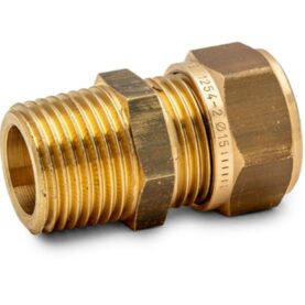 RAK KOPPLING 15XR15 KLÄMRING X UTVÄNDIG GÄNGA DZR MÄSSING ALTECH