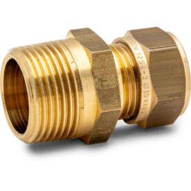 RAK KOPPLING 18XR20 KLÄMRING X UTVÄNDIG GÄNGA DZR MÄSSING ALTECH