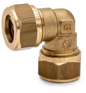VINKELKOPPLING 10 MM 2 X KLÄMRING DZR MÄSSING ALTECH