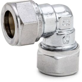 VINKELKOPPLING 10 MM 2 X KLÄMRING FÖRKROMAD DZR MÄSSING ALTECH