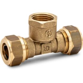 T-KOPPLING 15XG10X15 KLÄMRING X INVÄNDIG GÄNGA X KLÄMRING DZR MÄSSING ALTECH