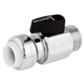 RAK KULVENTIL 15XR10 PUSH X UTVÄNDIG GÄNGA KROM BROEN BALLOFIX