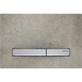 SPOLPLATTA SIGMA 50 DUBBEL METALLFÄRG FÖRKROMAD BETONGOPTIK GEBERIT