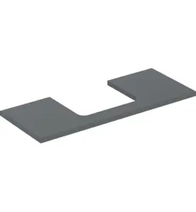 GEBERIT ONE BÄNKSKIVA 120 TS REKTANGULÄR MITTEN LAVA