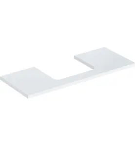 GEBERIT ONE BÄNKSKIVA 120 TS REKTANGULÄR MITTEN VIT BL.