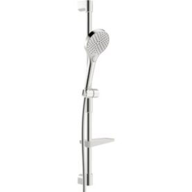 DUSCHSET OPTIMA STYLE, 3-STRÅLIG, STÅNG, FLEX-FÄSTEN, KROM ORAS