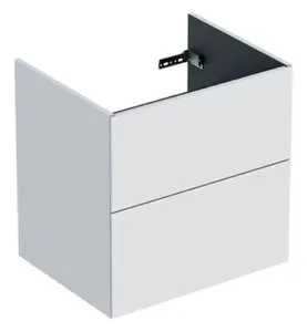 UNDERSKÅP ELEGANT 60 CM 2 LÅDOR VIT/MATT IFÖ
