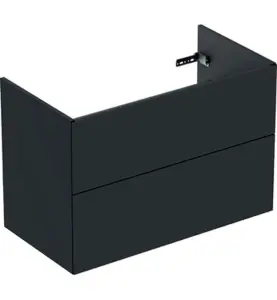 UNDERSKÅP ELEGANT 90 CM 2 LÅDOR SVART IFÖ