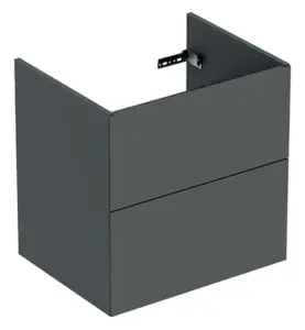 UNDERSKÅP ELEGANT 60 CM 2 LÅDOR MÖRKGRÅ IFÖ