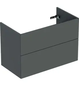 UNDERSKÅP ELEGANT 90 CM 2 LÅDOR MÖRKGRÅ IFÖ