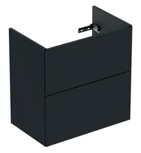 UNDERSKÅP ELEGANT 60 CM KOMPAKT 2 LÅDOR SVART IFÖ