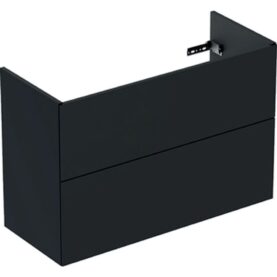 UNDERSKÅP ELEGANT 90 CM KOMPAKT 2 LÅDOR SVART IFÖ