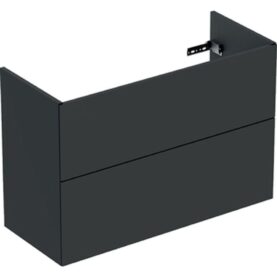 UNDERSKÅP ELEGANT 90 CM KOMPAKT 2 LÅDOR MÖRKGRÅ IFÖ