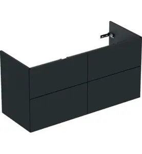 UNDERSKÅP ELEGANT 120 CM 4 LÅDOR SVART IFÖ
