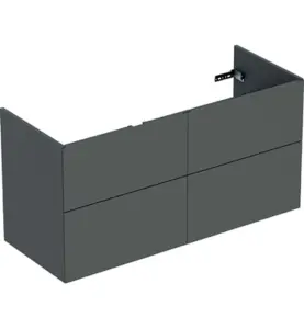 UNDERSKÅP ELEGANT 120 CM 4 LÅDOR MÖRKGRÅ IFÖ