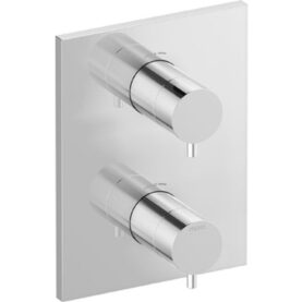 TÄCKPLATTA INXX II, UTVÄNDIG DEL TERMOSTATBLANDARE KROM MORA