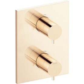 TÄCKPLATTA INXX II, UTVÄNDIG DEL TERMOSTATBLANDARE POLERAD MÄSSING MORA