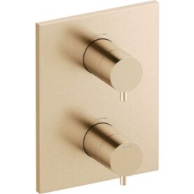 TÄCKPLATTA INXX II, UTVÄNDIG DEL TERMOSTATBLANDARE BORSTAD MÄSSING MORA