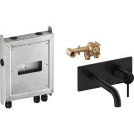 TVÄTTSTÄLLSBLANDARE INXX II KOMPLETT FÖR INBYGGNAD SVART MORA