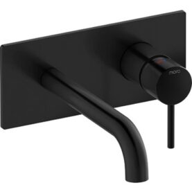 TÄCKPLATTA INXX II, UTVÄNDIG DEL TVÄTTSTÄLLSBLANDARE SVART MORA