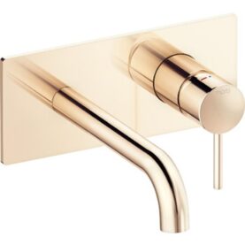 TÄCKPLATTA INXX II, UTVÄNDIG DEL TVÄTTSTÄLLSBLANDARE POLERAD MÄSSING MORA