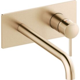 TÄCKPLATTA INXX II, UTVÄNDIG DEL KÖKSBLANDARE BORSTAD MÄSSING MORA