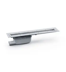 GOLVBRUNN PURUS LINE VINYL PLUS Ø50 MM 1000 MM GAVELUTLOPP UTAN SIL GRÅ PURUS