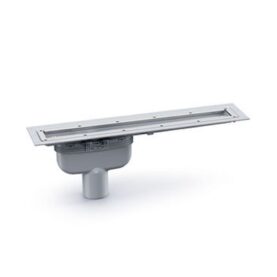 GOLVBRUNN PURUS LINE VINYL PLUS Ø75 MM 1000 MM BOTTENUTLOPP UTAN SIL GRÅ PURUS