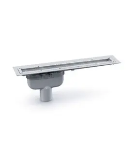 GOLVBRUNN PURUS LINE VINYL PLUS Ø75 MM 1000 MM BOTTENUTLOPP UTAN SIL GRÅ PURUS