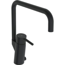 KÖKSBLANDARE OPTIMA STYLE HÖG, J-PIP, PINNSPAK, MATT SVART, DWV 3V, J-PIP ORAS