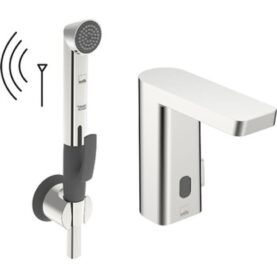 TVÄTTSTÄLLSBLANDARE BERÖRINGSFRI STELA SAFETY 3V, KROM, MED BIDETTA ORAS