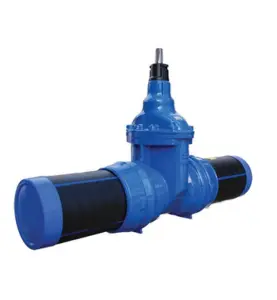 SLUSSVENTIL 8844 DN300/DY315MM SDR11, MED PE-ÄNDAR RC, SLUSS AV EPDM FÖR VATTEN ULEFOS