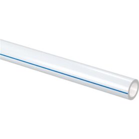 VÄRMERÖR 12X1,7 MM L=120 METER RING MED DIFFUSIONSSPÄRR VIT MED EN BLÅ RAND COMFORT PIPE UPONOR