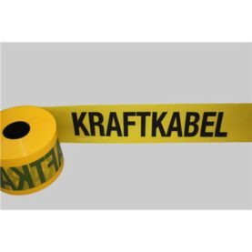 MARKERINGSBAND GUL "KRAFTKABEL" 125 MM L=250 METER