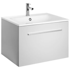 MÖBELPAKET ELLA AQUA 60 CM LJUSGRÅ MATT MED ARIELLA TVÄTTSTÄLL MINERALKOMPOSIT ALTERNA