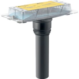 GOLVBRUNN CLEANLINE INSTALLATIONSSATS 50MM RAK, FÖR GOLVRÄNNA, UTAN VATTENLÅS MED APEX-FOLIE GEBERIT