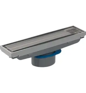 DUSCH-/GOLVRÄNNA CLEANLINE FÖR INKAKLING 225X85X60MM FÖR KLINKERGOLV MED RAM STÅL CLEANLINEGEBERIT
