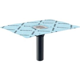 GOLVBRUNN 50 MM SIL 80X80 MM BOTTENUTLOPP,RAK, UTAN VATTENLÅS, APEX-FOLIE CLEANLINE GEBERIT