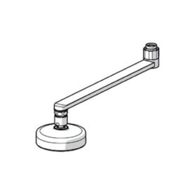 SVÄNGBAR UTLOPPSPIP LAMINÄR STÄLLBAR STRÅLE, 300MM, 95MM ORAS