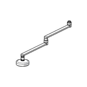 VIK/SVÄNGBAR UTLOPPSPIP LAMINÄR STÄLLBAR STRÅLE, 600MM, 95MMØ, VIKBAR ORAS