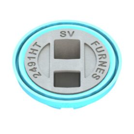 PREMIUM LOCK FÖR VENTILBETÄCKNING MED SLITSAD LÅSPACKNING, LJUSBLÅ, MED RUND SV MÄRKNING, 2491HTSV